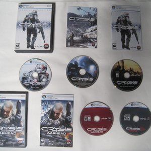 CRYSIS Limited Edition and CRYSIS WARHEAD and Wars PC Games (2008, rated M 17+)